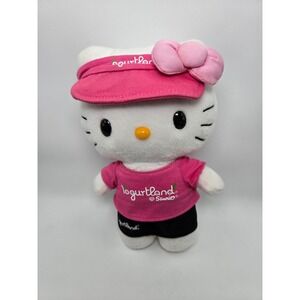 2012 Hello Kitty Sanrio x Yogurtland Collaboration Pink Plush Doll Sanrio 9"